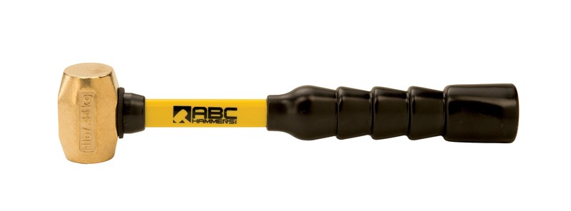 1 lb. Brass Hammer with 10" Fiberglass Handle