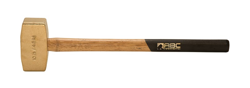 10 lb. Brass Hammer with 24" Wood Handle