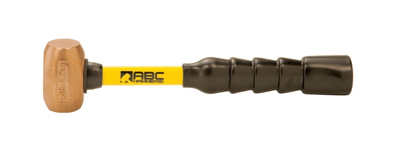 1.5 lb. Bronze/Copper Hammer with 10" Fiberglass Handle