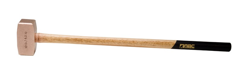 10 lb. Bronze/Copper Hammer with 32" Wood Handle